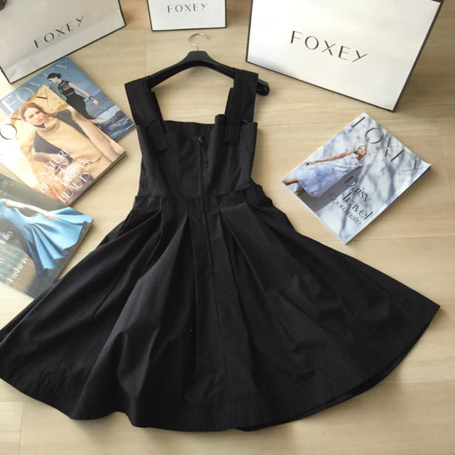 ♡♡フォクシー FOXEY 肩リボンワンピース♡♡ 高評価の贈り物 49.0