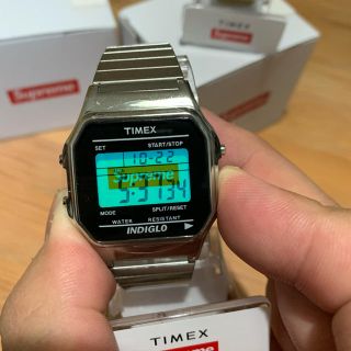 シュプリーム(Supreme)のsupreme timex シルバー(腕時計(デジタル))