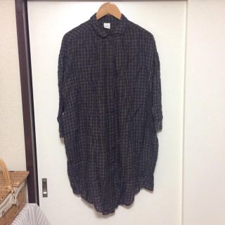 ビュルデサボン(bulle de savon)のチェック柄シャツワンピース(ミニワンピース)