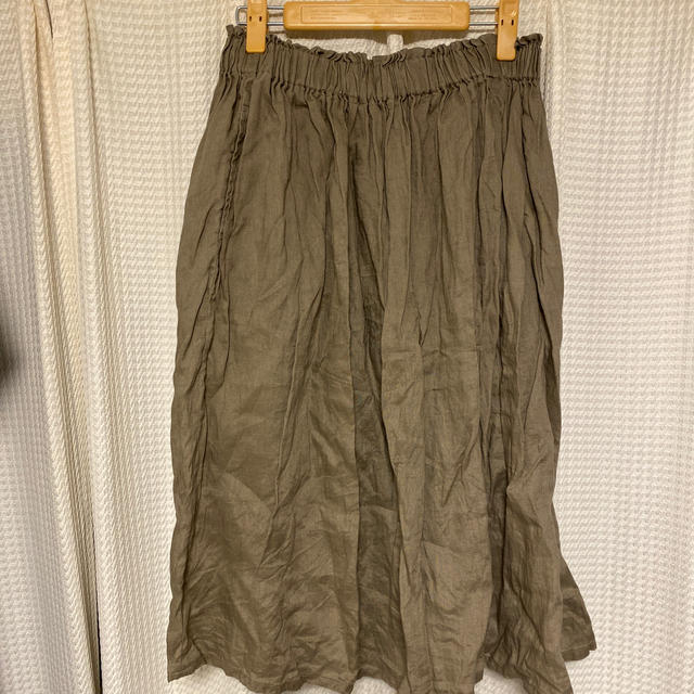 MUJI (無印良品)(ムジルシリョウヒン)の無印良品♡麻100%スカート レディースのスカート(ひざ丈スカート)の商品写真