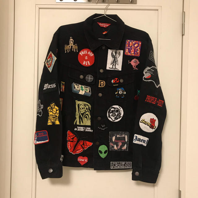 supreme 18ss patches jacket m 未使用