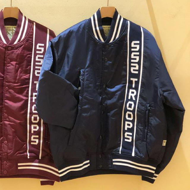 BEAMS(ビームス)のBeams  SSZ.  varcity jacket. 美中古 ネイビーのみ メンズのジャケット/アウター(ナイロンジャケット)の商品写真