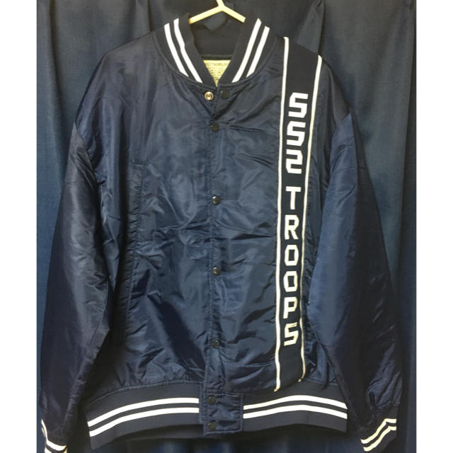 BEAMS(ビームス)のBeams  SSZ.  varcity jacket. 美中古 ネイビーのみ メンズのジャケット/アウター(ナイロンジャケット)の商品写真