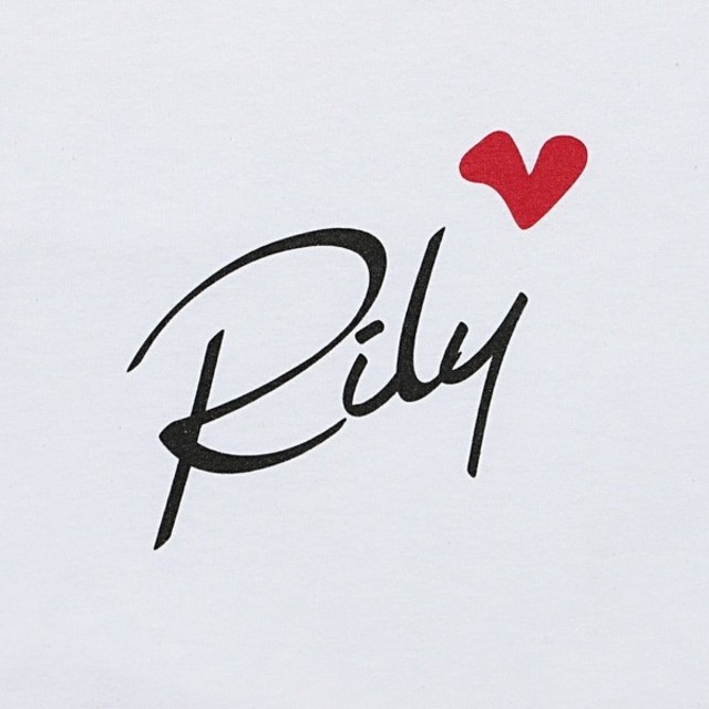 RILY Heart Logo Tee SS　Tシャツ M　ホワイト　白 メンズのトップス(Tシャツ/カットソー(半袖/袖なし))の商品写真