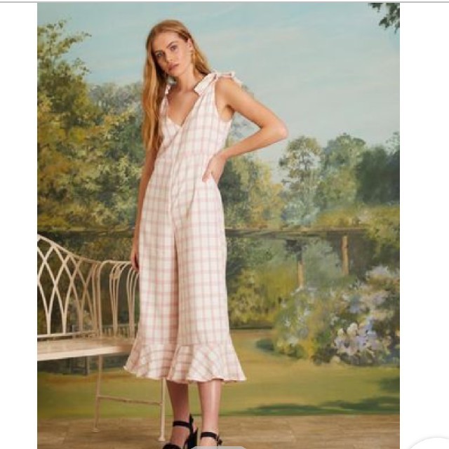sister jane シスタージェーン Lily Check Jumpsuit レディースのパンツ(サロペット/オーバーオール)の商品写真