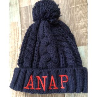 アナップキッズ(ANAP Kids)のアナップ♡ニット帽♡サイズF♡男女どちらでも(帽子)