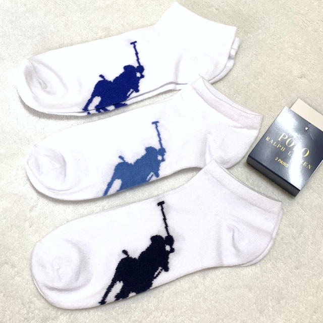 POLO RALPH LAUREN(ポロラルフローレン)の新品✨ビッグポニー スニーカーソックス / メンズ メンズのレッグウェア(ソックス)の商品写真