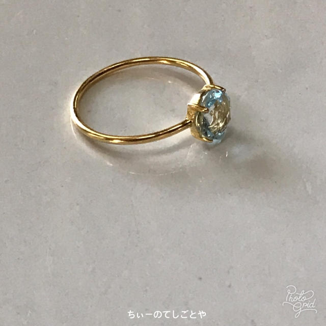 宝石質スカイブルートパーズ リング☆*:.｡.  レディースのアクセサリー(リング(指輪))の商品写真