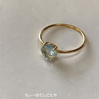 宝石質スカイブルートパーズ リング☆*:.｡. (リング(指輪))