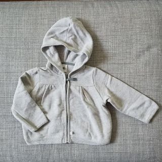 プチバトー(PETIT BATEAU)のプチバトー スウェットパーカー 2ans/86㎝(カーディガン/ボレロ)