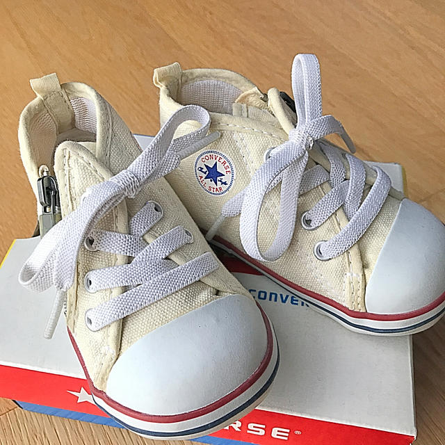 CONVERSE(コンバース)の美品！ コンバース  白 スニーカー 12.5cm キッズ/ベビー/マタニティのベビー靴/シューズ(~14cm)(スニーカー)の商品写真