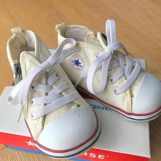 コンバース(CONVERSE)の美品！ コンバース  白 スニーカー 12.5cm(スニーカー)