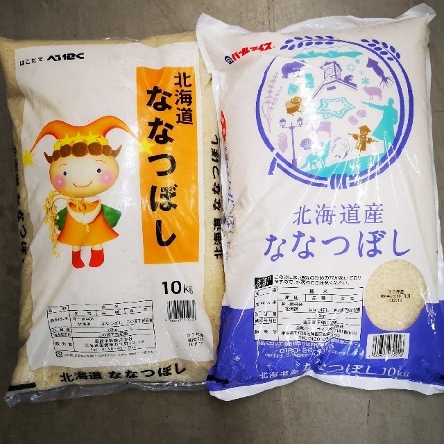 北海道産米 ななつぼし10kg☓2の20kg米/穀物