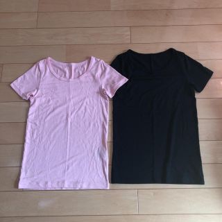 ユニクロ(UNIQLO)のノンタン様専用 ユニクロ ヒートテック  半袖  ２枚(Tシャツ/カットソー)