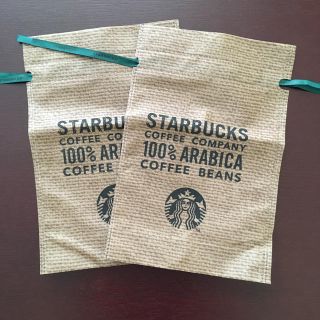 スターバックスコーヒー(Starbucks Coffee)のスタバ ラッピング袋2枚(ショップ袋)