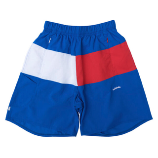 【美品】3Tone ANYWHERE Zip Shorts (blue) L(バスケットボール)