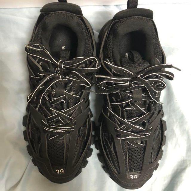 black balenciaga track sneakers