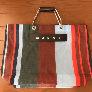 マルニ(Marni)のマルニストライプバック(トートバッグ)