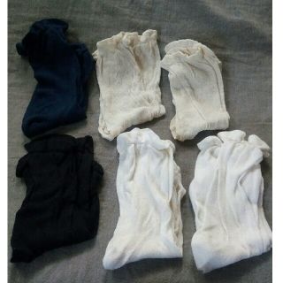 中古・冷え取り靴下6足　重ね履き先丸＆カバー(ソックス)