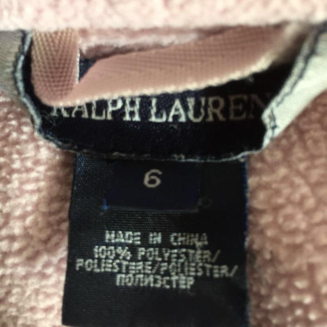 Ralph Lauren(ラルフローレン)のラルフローレンフリースサイズ6   110位 キッズ/ベビー/マタニティのキッズ服女の子用(90cm~)(その他)の商品写真