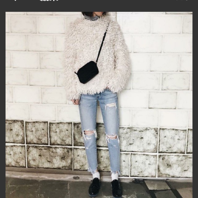 moussy(マウジー)のるり様専用 MOUSSY ループプードルニット レディースのトップス(ニット/セーター)の商品写真