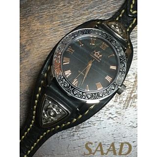  SAAD ブルータイガーアイ　腕時計　最終値下げ‼️(腕時計(アナログ))