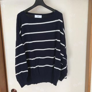 アズールバイマウジー(AZUL by moussy)のAZULby moussy ボーダードルマンニット(ニット/セーター)