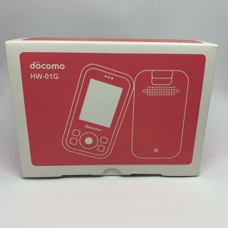 エヌティティドコモ(NTTdocomo)の新品未使用 docomo キッズケータイ hw-01g ピンク(携帯電話本体)