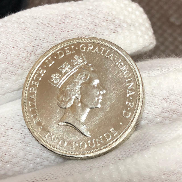 幅広type-•2019年 ロイヤルアームズ 2ポンド• 銀貨 MS69 No.715