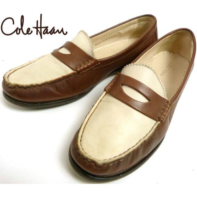 コールハーン COLE HAAN 2トーン コイン(ペニー)ローファー23cm靴/シューズ