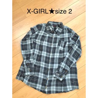 エックスガール(X-girl)の専用★X-GIRL チェックシャツ★サイズ2(シャツ/ブラウス(長袖/七分))