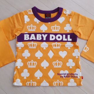 ベビードール(BABYDOLL)の【美品】BABYDOLL ベビードール トランプ柄ロンT 80 長袖Tシャツ(Ｔシャツ)