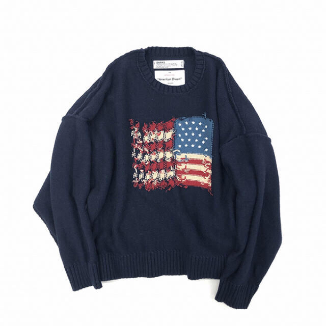 DAIRIKU×TTT_MSWコラボ 国旗ニット ネイビー | suellencolombo.com.br