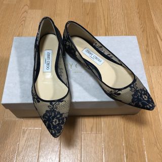 ジミーチュウ(JIMMY CHOO)の【お値下げ】Jimmy Choo Romy レースフラット36 2/1(ハイヒール/パンプス)