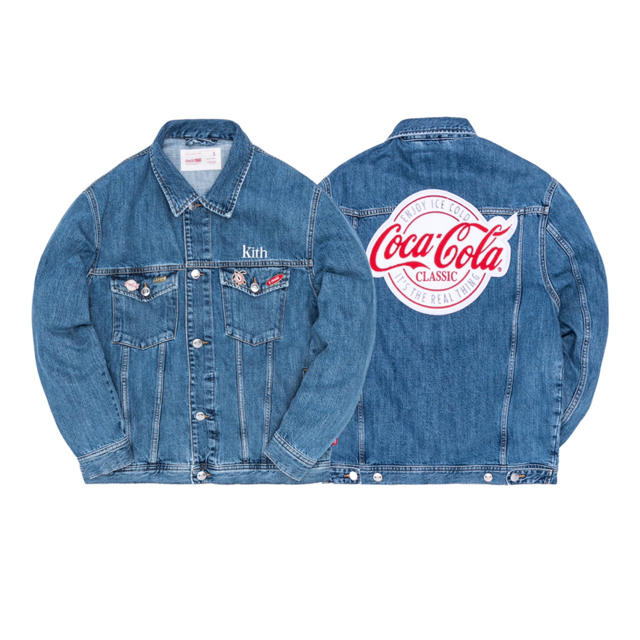 Levi's(リーバイス)のkith coca cola コカコーラ デニムジャケット Lサイズ メンズのジャケット/アウター(Gジャン/デニムジャケット)の商品写真