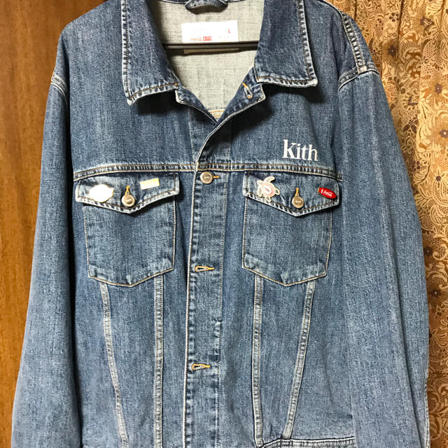 Levi's(リーバイス)のkith coca cola コカコーラ デニムジャケット Lサイズ メンズのジャケット/アウター(Gジャン/デニムジャケット)の商品写真