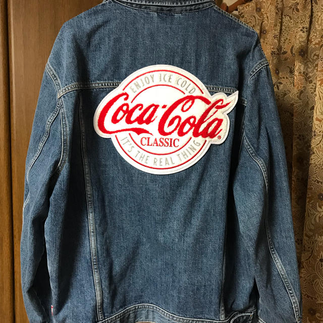 Levi's(リーバイス)のkith coca cola コカコーラ デニムジャケット Lサイズ メンズのジャケット/アウター(Gジャン/デニムジャケット)の商品写真