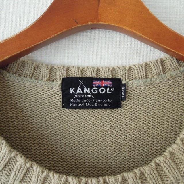 KANGOL(カンゴール)のkangol カンゴール コットンニット 日本製ライセンス商品 L(t-557) メンズのトップス(ニット/セーター)の商品写真