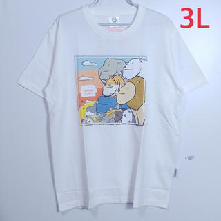 新品 3L XXL シャクレルプラネット ビックサイズ Tシャツ ホワイト(Tシャツ/カットソー(半袖/袖なし))
