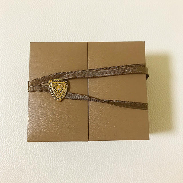 agete(アガット)のagate アガット　茶色　ブラウン　指輪　リング用　空箱　BOX ケース レディースのバッグ(ショップ袋)の商品写真