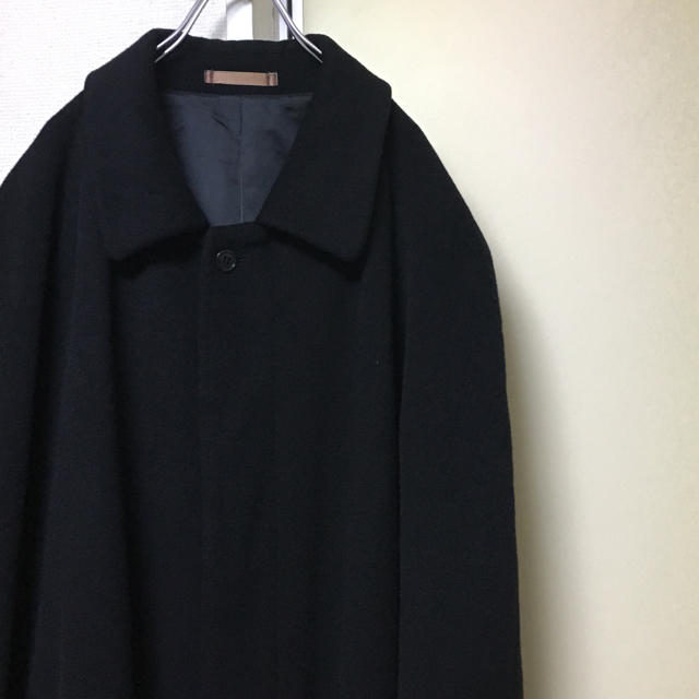 Yohji Yamamoto(ヨウジヤマモト)の90sUS古着 ウールカシミヤ ステンカラーオーバーコート ロングコート メンズ メンズのジャケット/アウター(ステンカラーコート)の商品写真