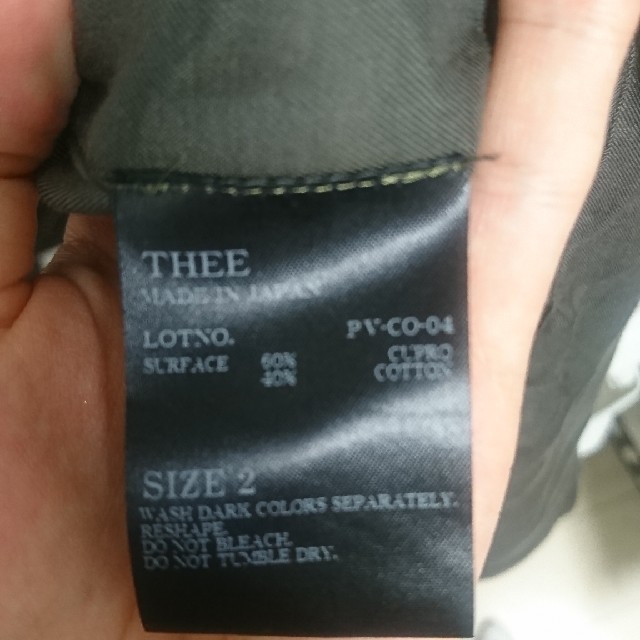 SUNSEA(サンシー)のThee oversized ガウンコート カーキ メンズのジャケット/アウター(チェスターコート)の商品写真