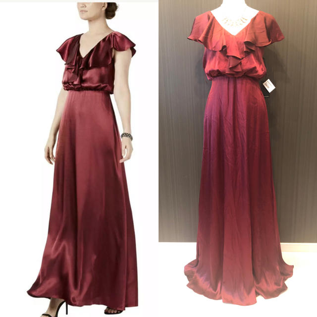 新品 アドリアナパペル   レッド ドレスフォーマル/ドレス