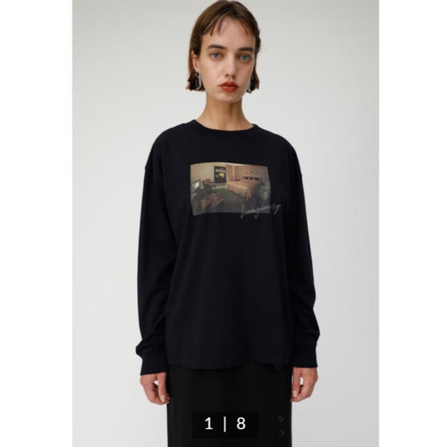 moussy(マウジー)のNIGHTS INN MOTEL LS Tシャツ レディースのトップス(Tシャツ(長袖/七分))の商品写真