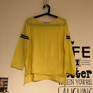 ザラ(ZARA)の今週限定最終値下げ‼︎ZARAイエローTOPS(Tシャツ(長袖/七分))