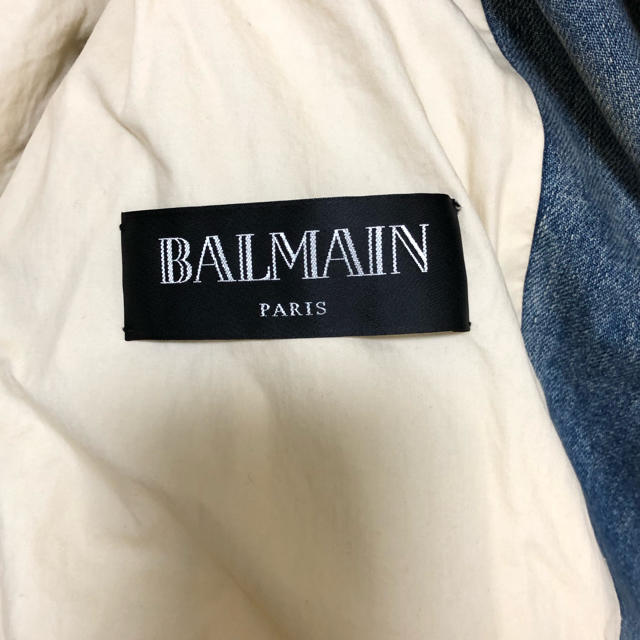 BALMAIN(バルマン)のバルマン　デニムライダースJKT M メンズのジャケット/アウター(Gジャン/デニムジャケット)の商品写真