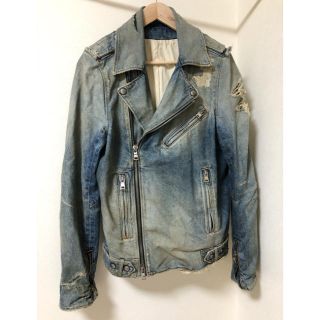 バルマン(BALMAIN)のバルマン　デニムライダースJKT M(Gジャン/デニムジャケット)