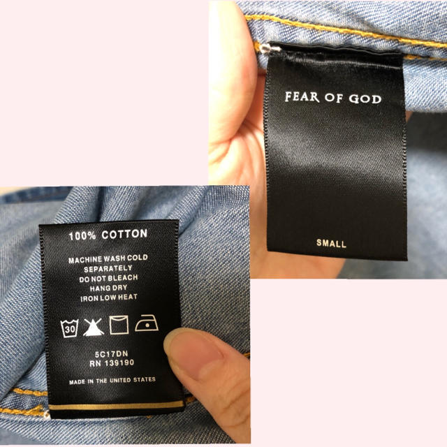 FEAR OF GOD(フィアオブゴッド)のfear of  god 5thコレクション　デニムシャツS メンズのトップス(シャツ)の商品写真