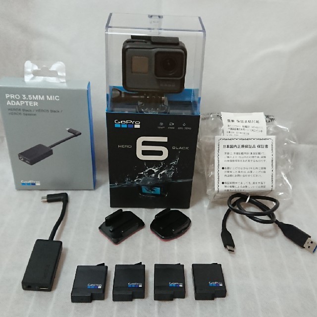 GoPro HERO6 Black 3.5mmマイクアダプターセット 可愛いクリスマス