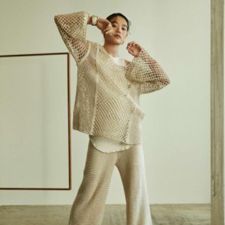 little suzie macrame vneck pullover(カットソー(長袖/七分))